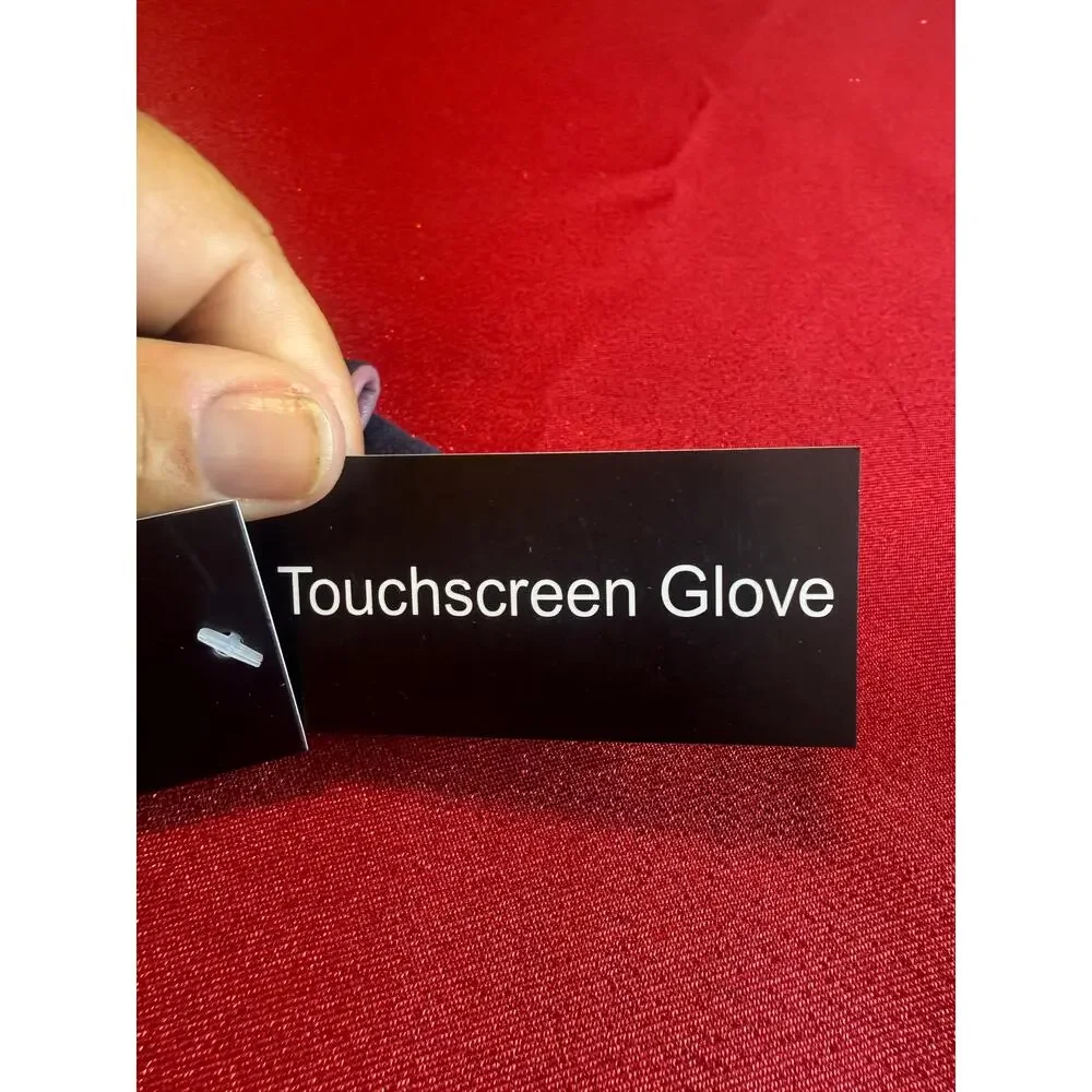 NWT Marcus Adler Women's Navy Faux Suede Bow Touchscreen Gloves One Size Gift